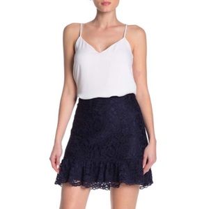 NWT | Draper James Tulip Lace Skirt in Nassau Navy